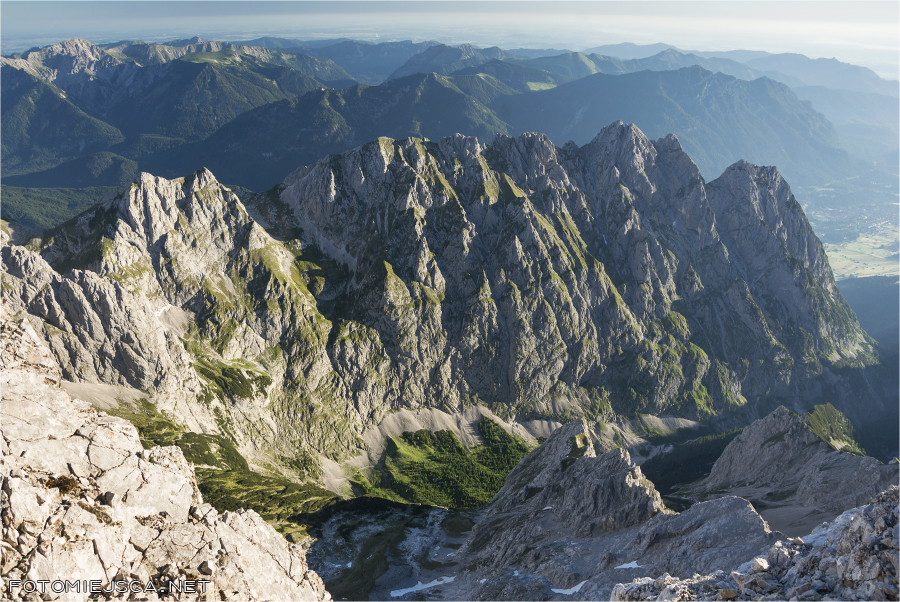Dolina Höllental Jubiläumsgrat Grań Jubileuszowa na Zugspitze Alpy Bawarskie