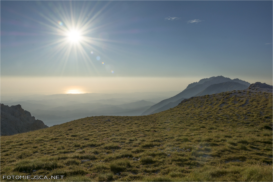 Sella del Corno Grande Gran Sasso Apeniny Adriatyk